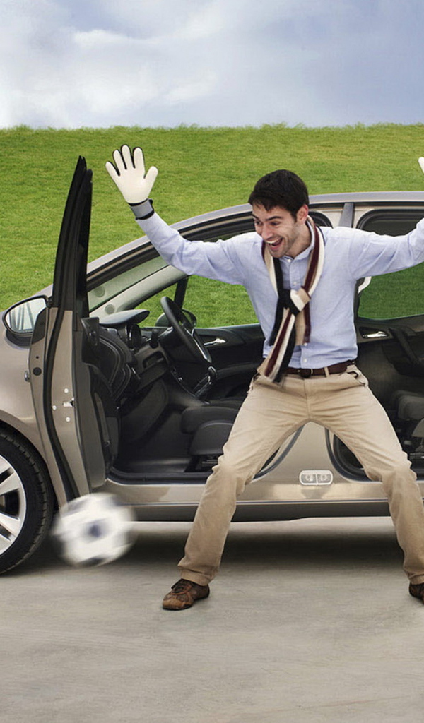 Opel Meriva в духе футбола