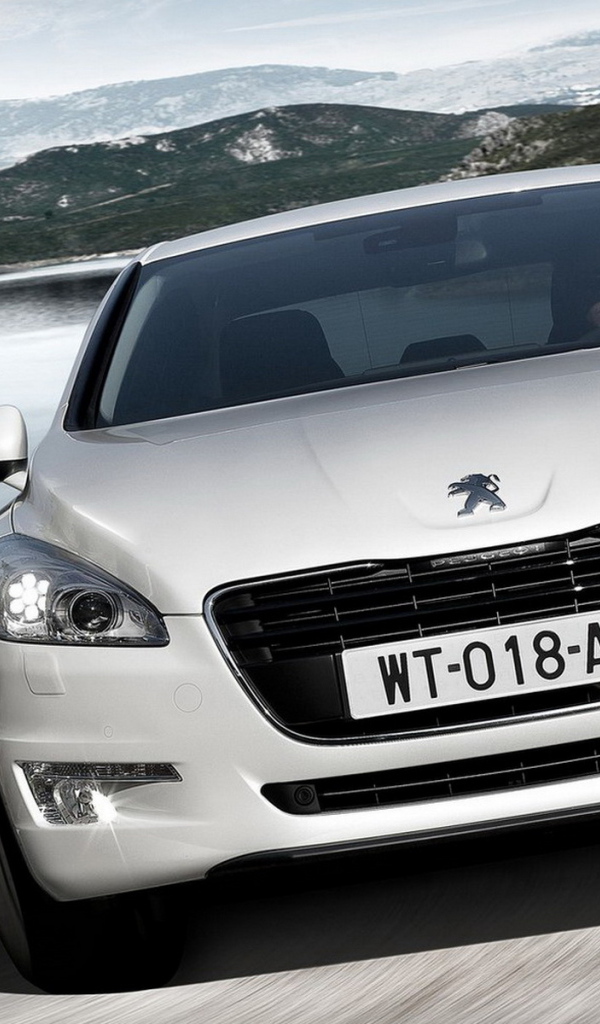 Белый Пежо 508