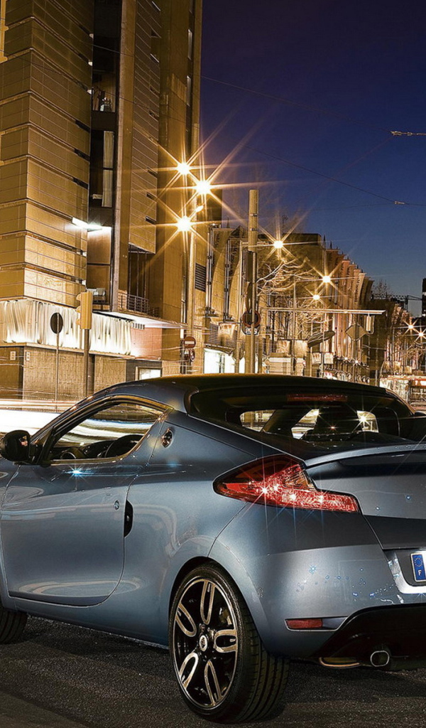 Renault Wind движение по ночному городу