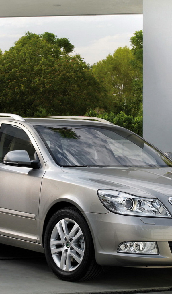 Skoda Octavia уезжая из дома