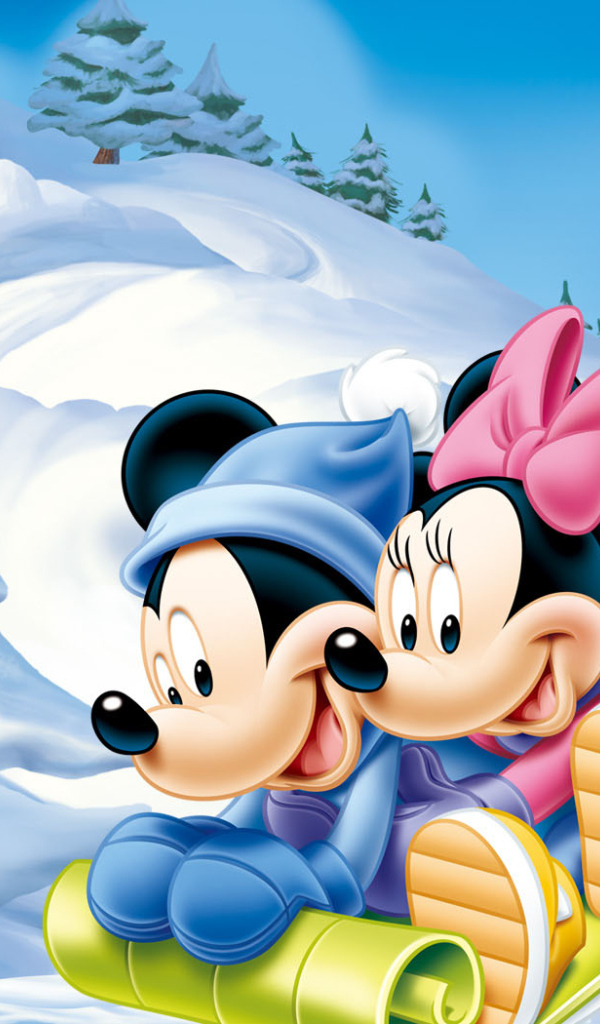 Маусы на санках