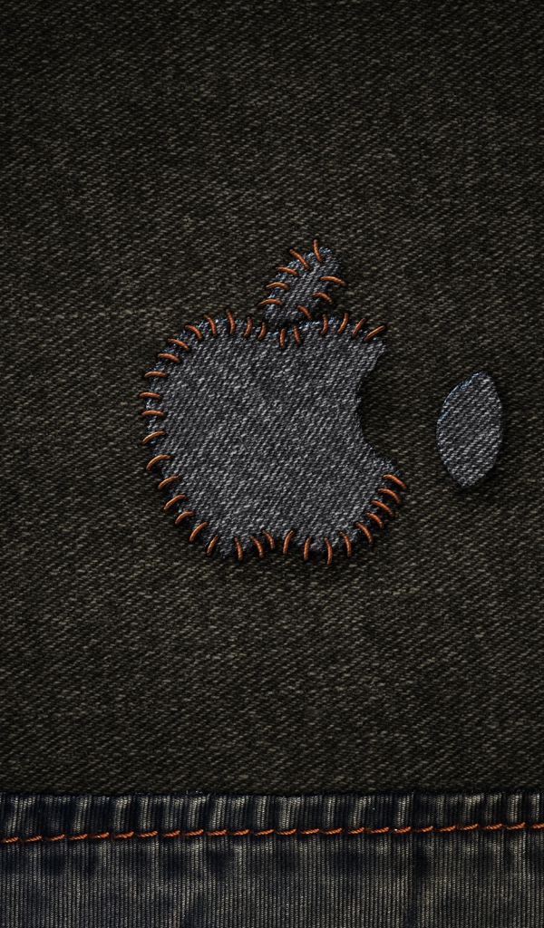 Джинсовая нашивка Apple
