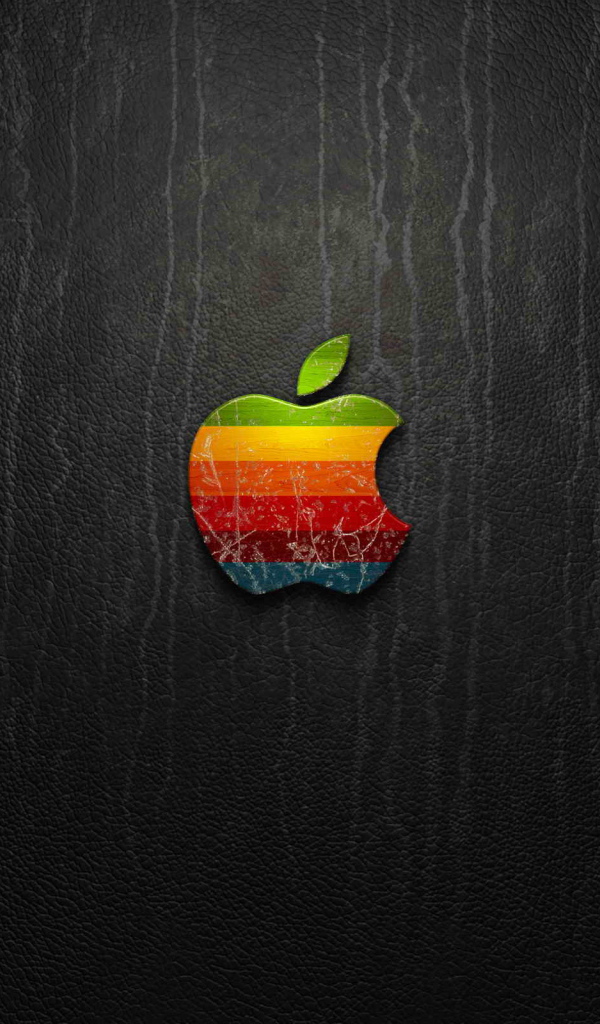 Логотип Apple на коже