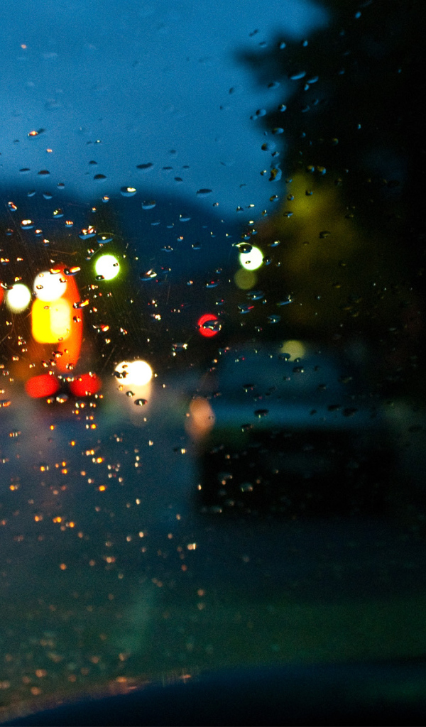 Дождь за лобовым стеклом