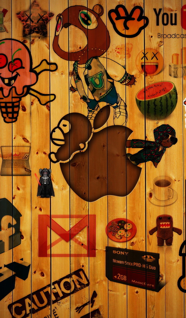 Стена значков и логотипов