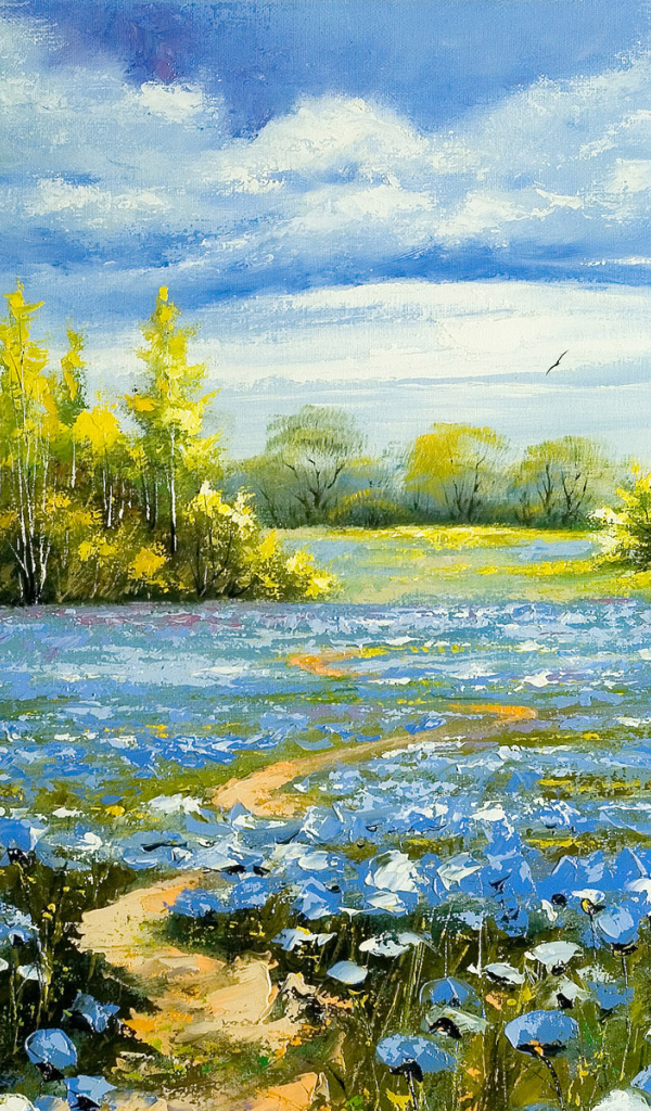 Синие цветы