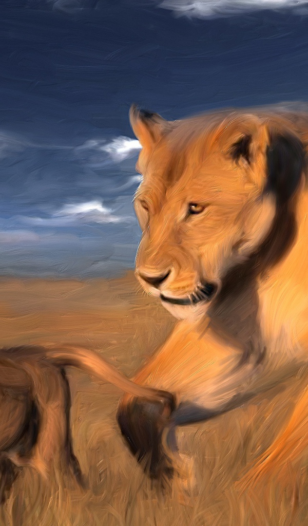 Львицы в саванне