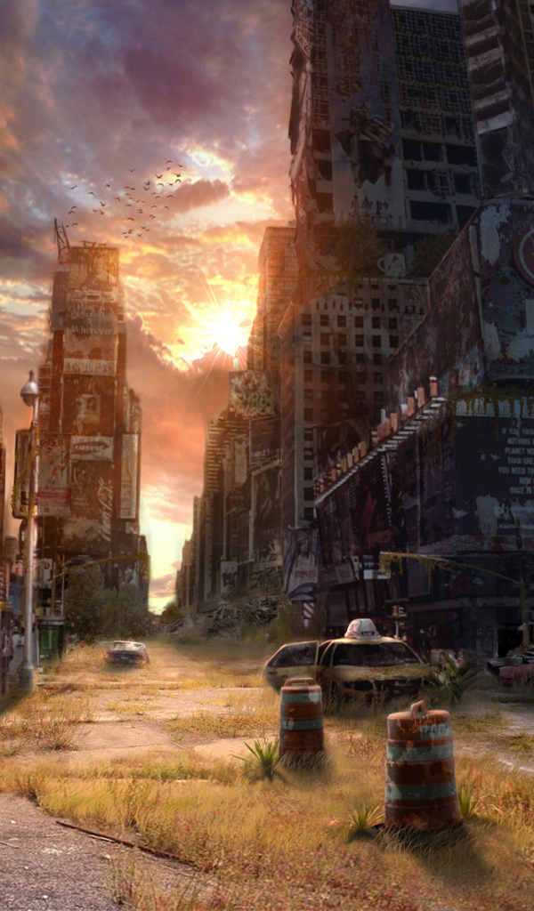 Закат на Таймс Сквер