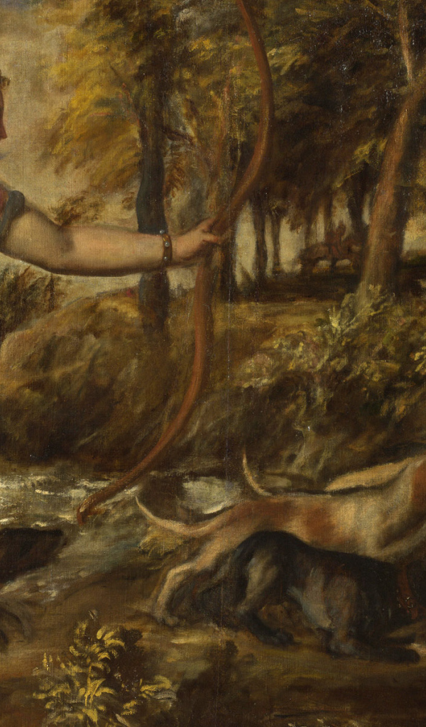 Картина Охотница и сатир