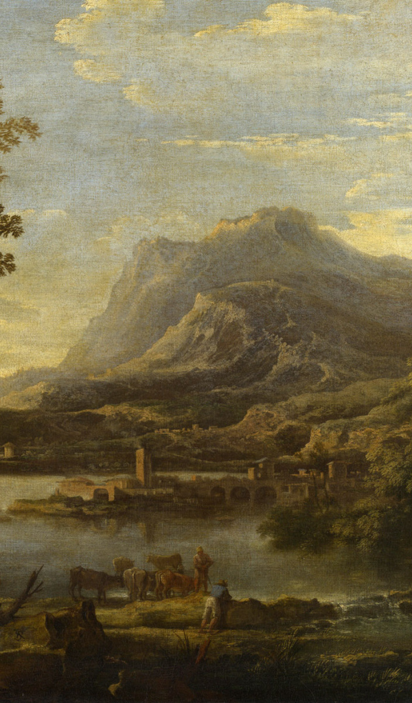 Живопись вид на гору