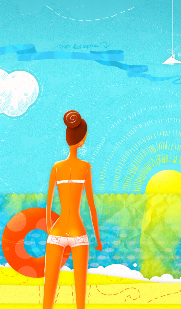 Девушка на пляже