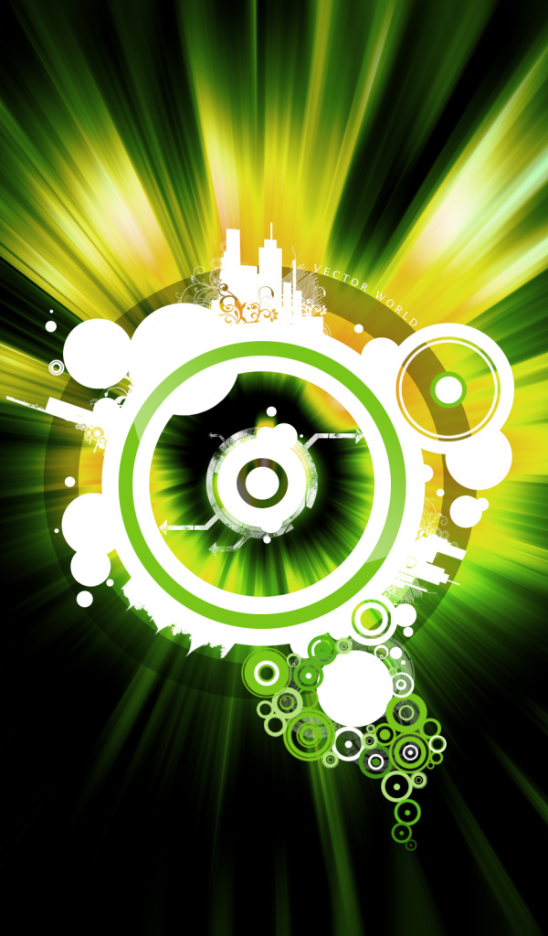 Зеленый векторный мир