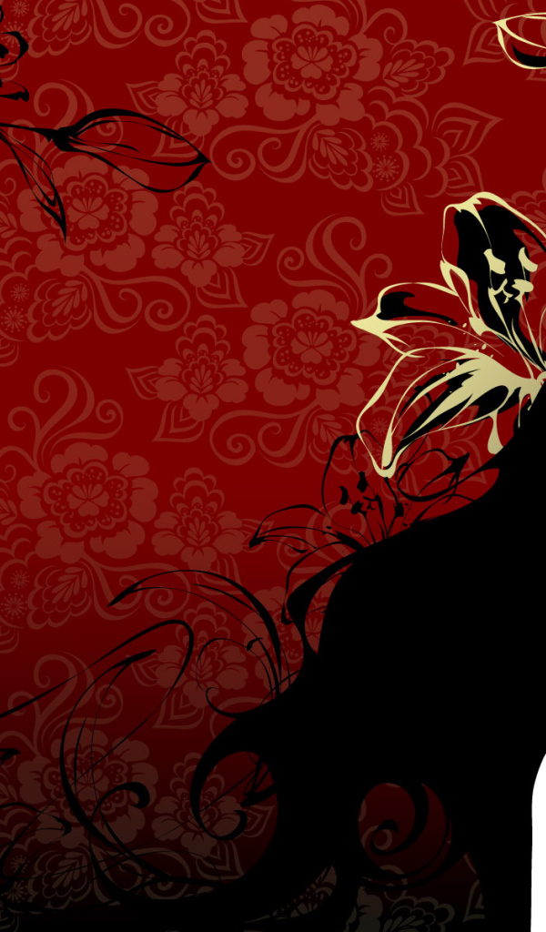 Красная орхидея