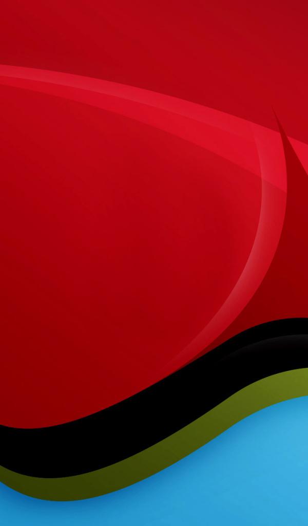 Красно синие волны