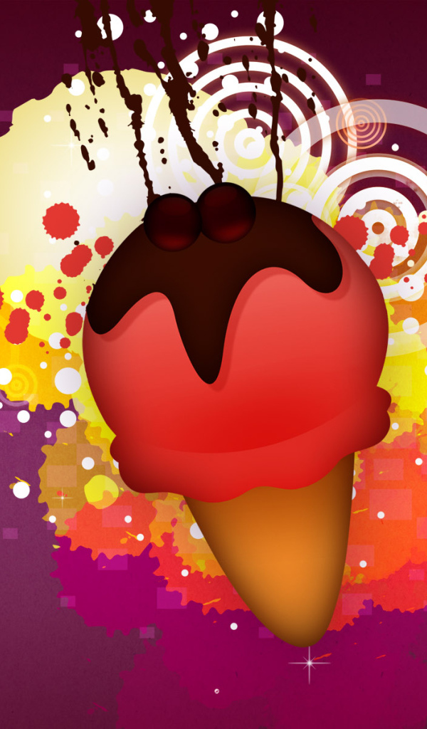 Векторное мороженое