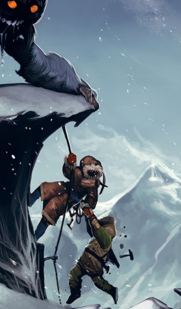 Снежный человек и альпинисты