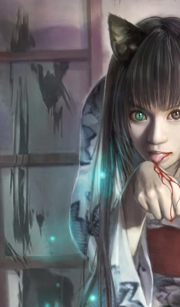 Поранившаяся киса