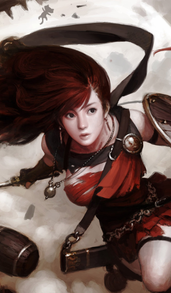 Девушка воин Битва с псами