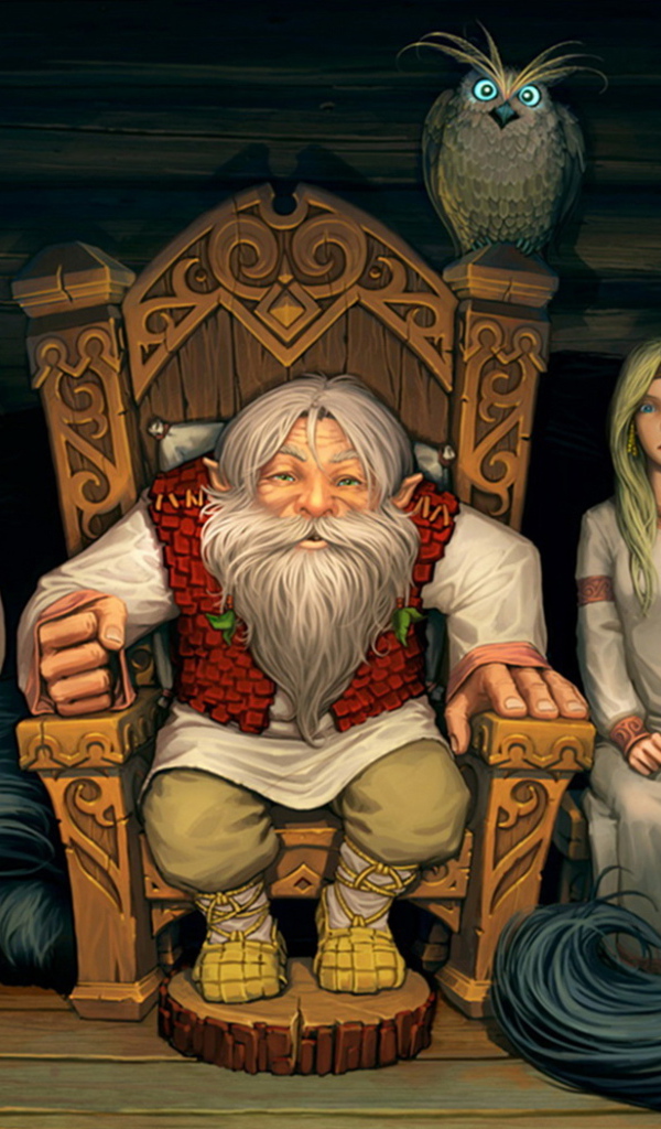 В избе собрались