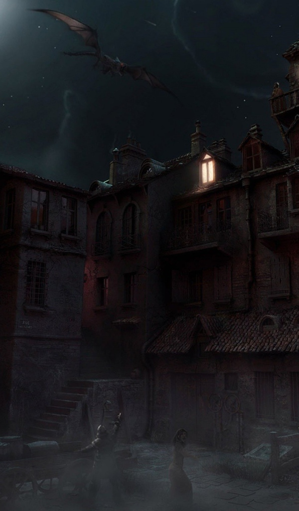 Монстр в ночном небе