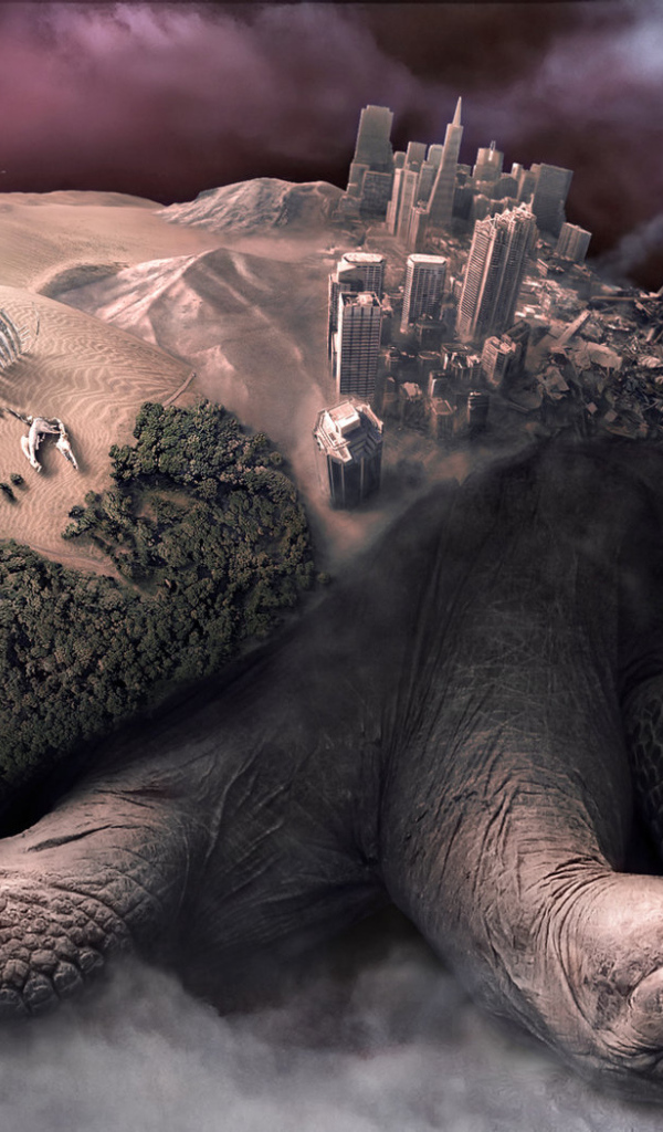 Черепаха несущая мир