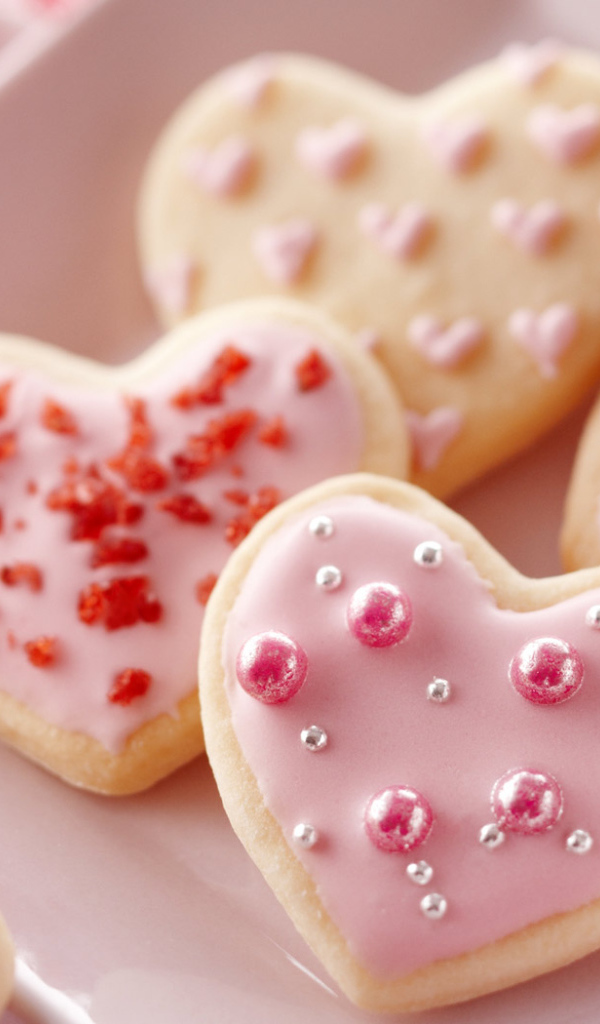 Печенье в форме сердца