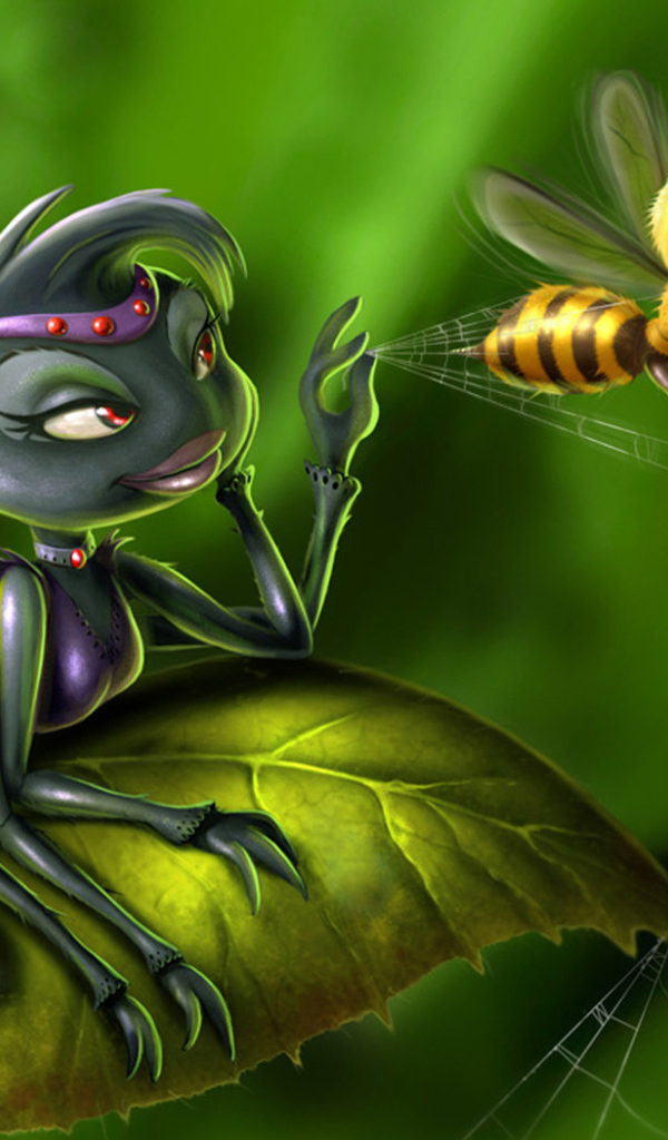 Пойманная пчелка