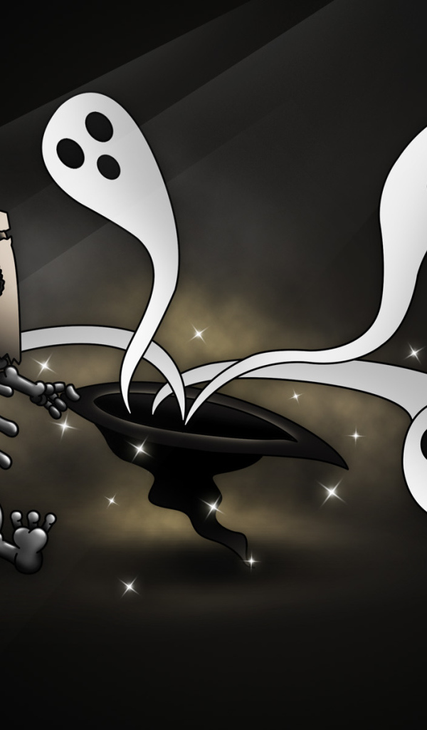 Скелет и привидения