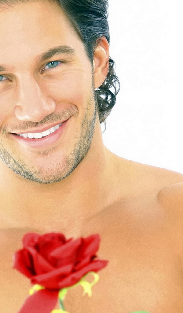 Мужчина с цветком