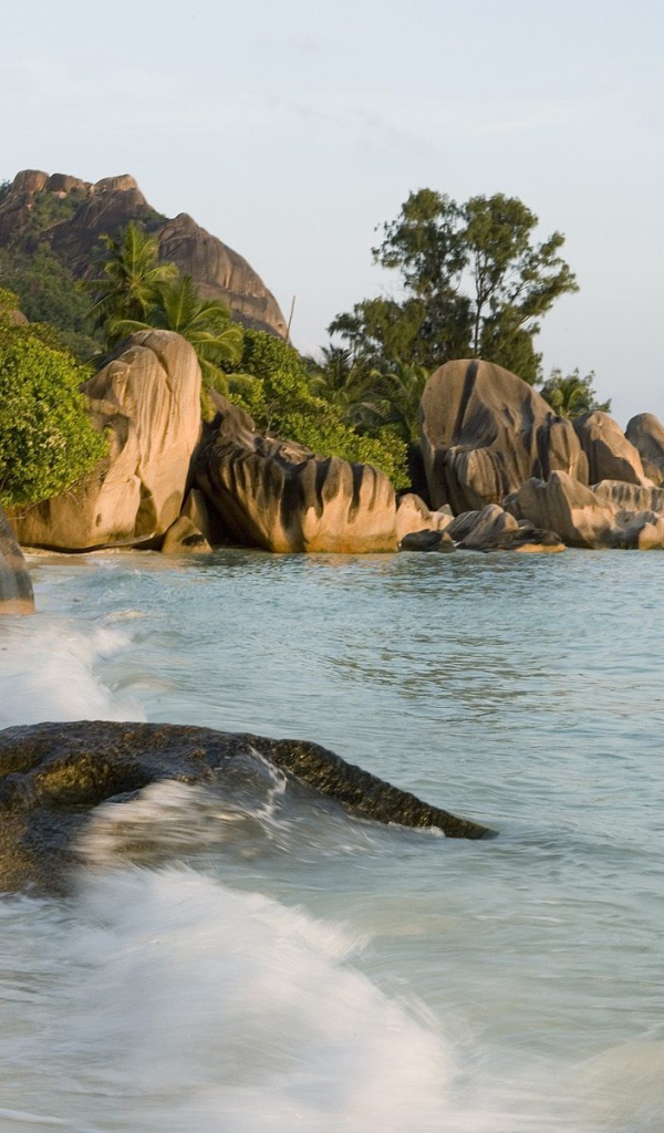 Пляж на берегу рая