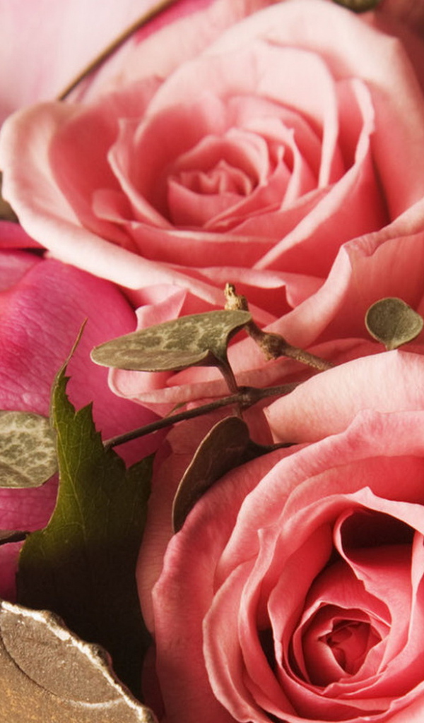 Букетик розовых роз