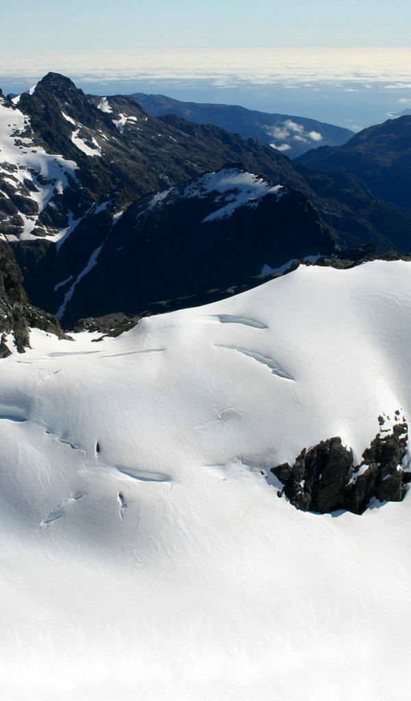 Снег, горы и небо