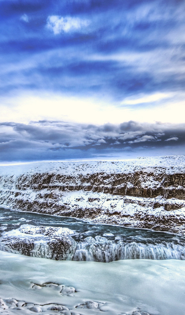 Речка зимой