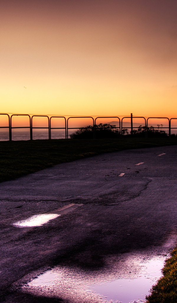 Дорога на закате