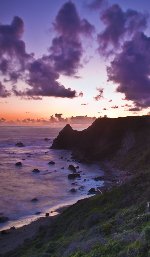 Вечерний закат солнца