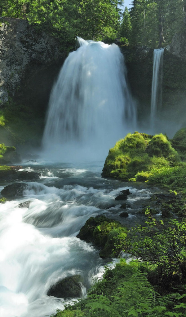 Водопад на лесной речке