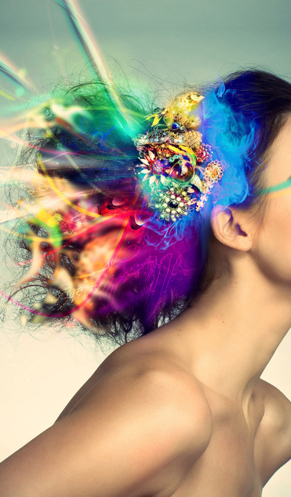 Заколка в волосах