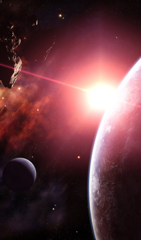 Астероиды и планета