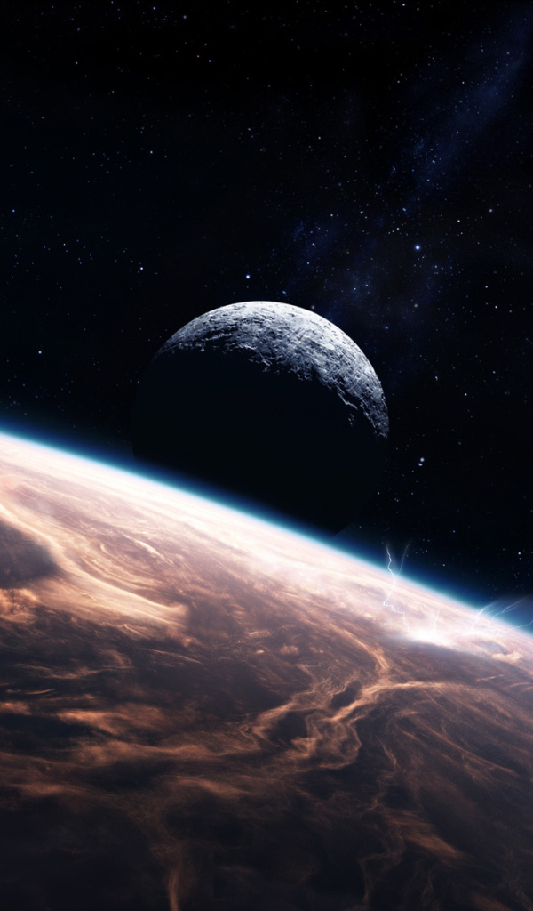 Планета, молнии