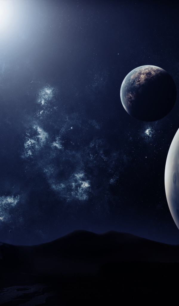 Планеты над горами