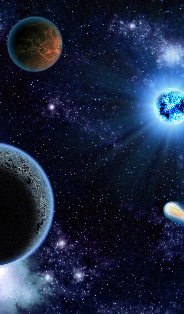 Планеты и комета