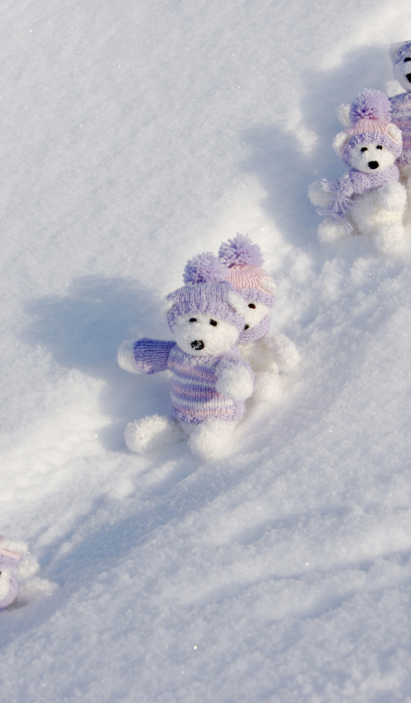 Медведи в снегу