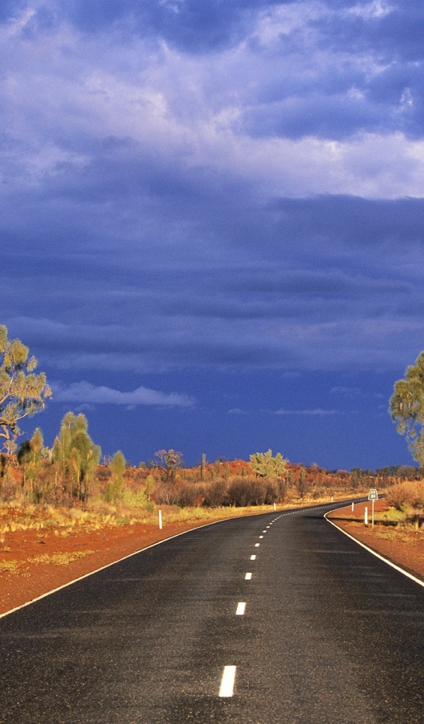 Дорога через пустыню Австралия