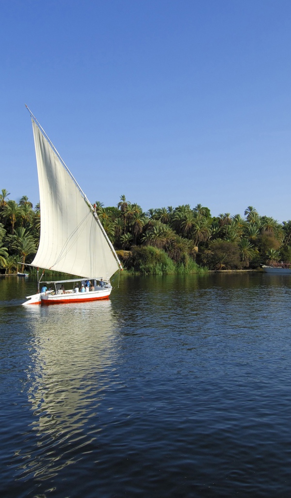 Парусники на реке Нил Египет