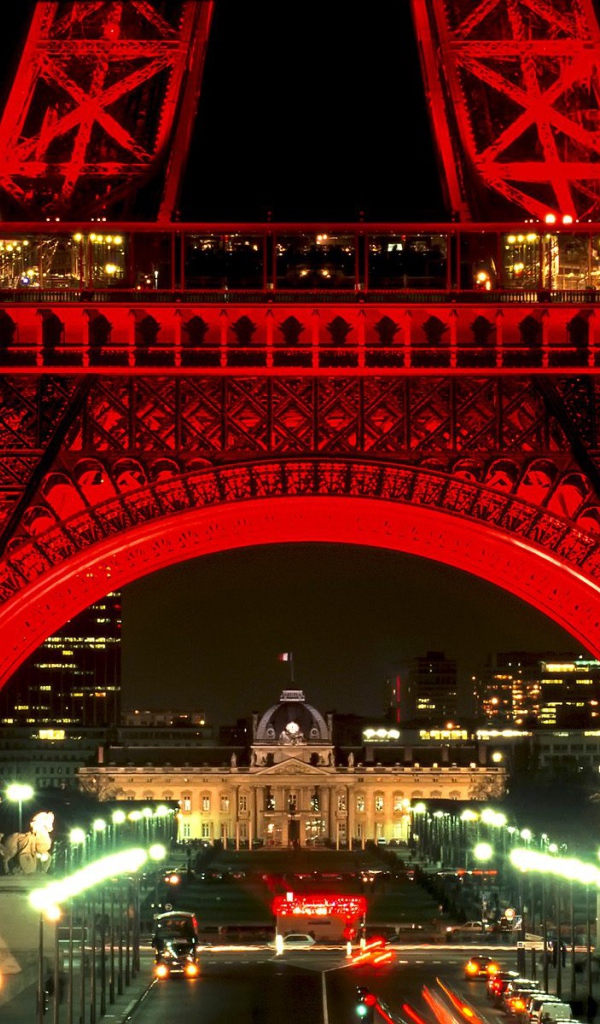 Ночной Париж Эйфелева башня