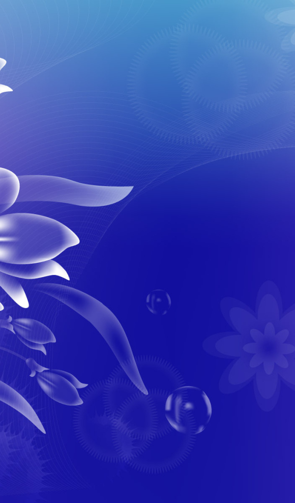 Голубые цветы