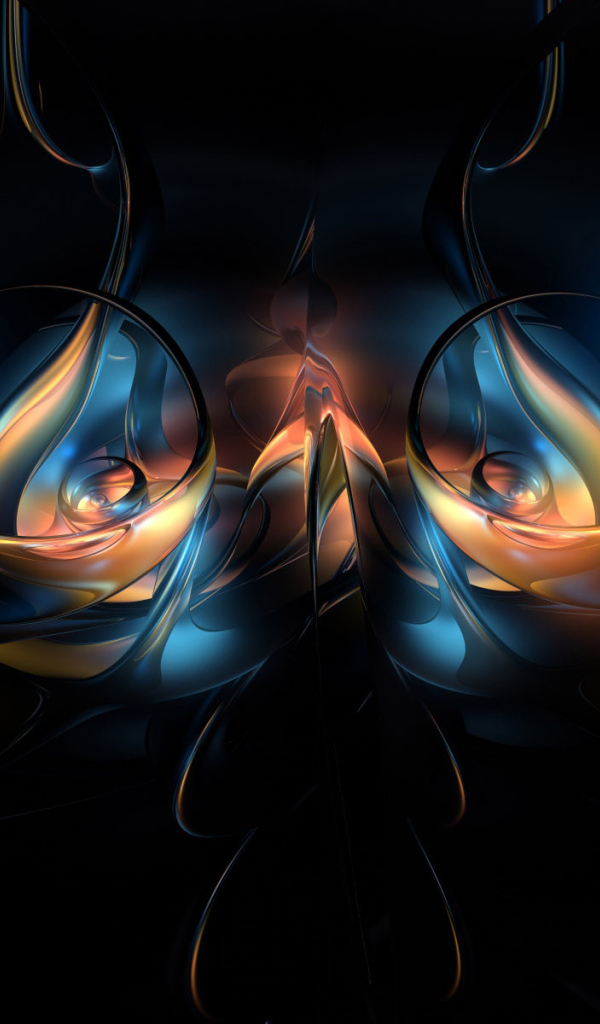 Формы на черном фоне