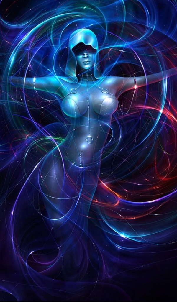 Девушка в неоне