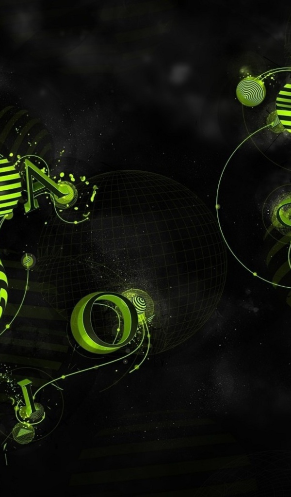 Зеленый рисунок