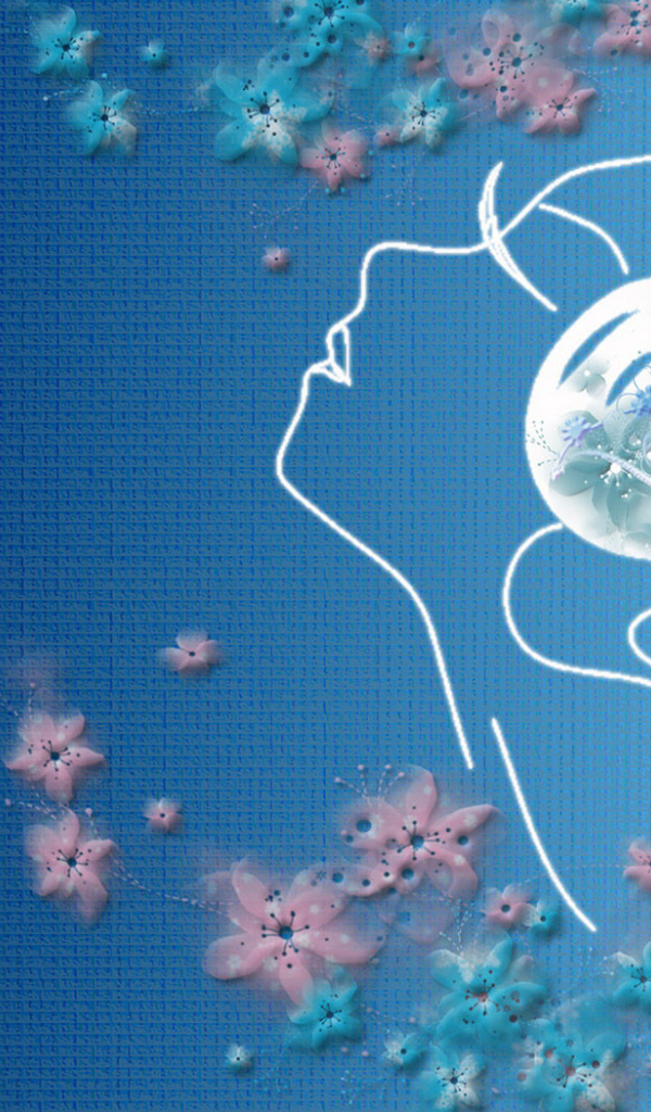 Образ девушки в цветах